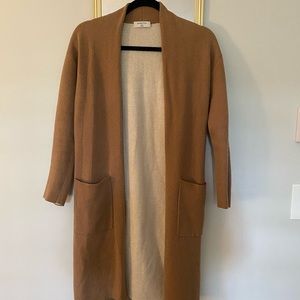 Babaton Aritzia Camel Cardigan XXS